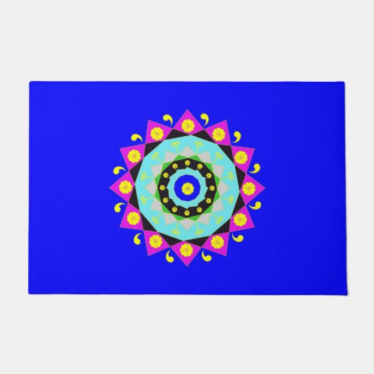 Mandala:Decoratieve deurmat (Voorkant)