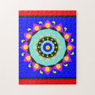 Mandala:Decoratieve puzzle Legpuzzel