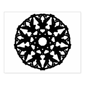 Mandala- dekoratives Muster in Rund Rubberstempel
