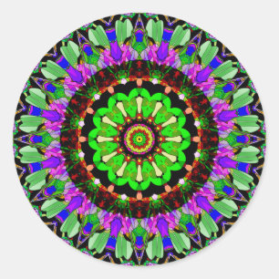 Mandala Design 1 Ronde Sticker
