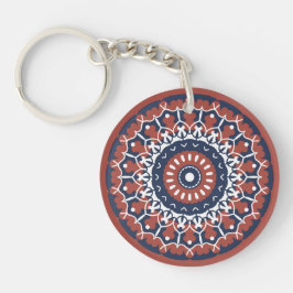 Mandala Design acryl sleutelhanger