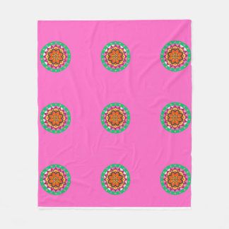 Mandala design blanket fleece deken