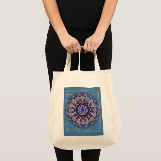 Mandala Design Canvas tas (Voorkant (product))