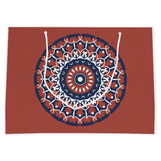 Mandala Design geschenktas Groot Cadeauzakje (Voorkant)