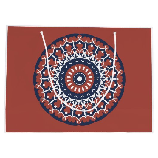 Mandala Design geschenktas Groot Cadeauzakje (Achterkant)
