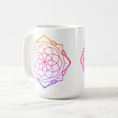Mandala Design Koffiemok (Voorkant links)