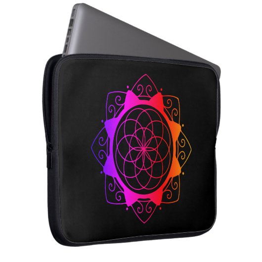 Mandala Design Laptop Case (Voorkant Rechts)
