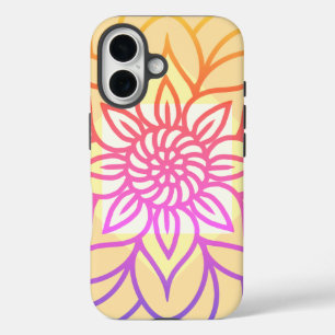 Mandala Design Lichte kleur iPhone 16 Hoesje