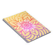 Mandala Design Lichte kleur Notitieboek (Rechterzijde)