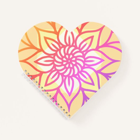Mandala Design Lichte kleur Notitieboek (Voorkant)