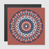 Mandala Design Magnetische Kaart Uitnodiging (Voorkant / Achterkant)