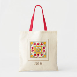 Mandala Design met aangepaste typografie Tote Bag
