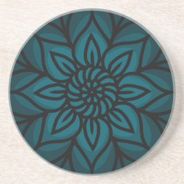 Mandala Design Sandstone Coaster Zandsteen Onderzetter