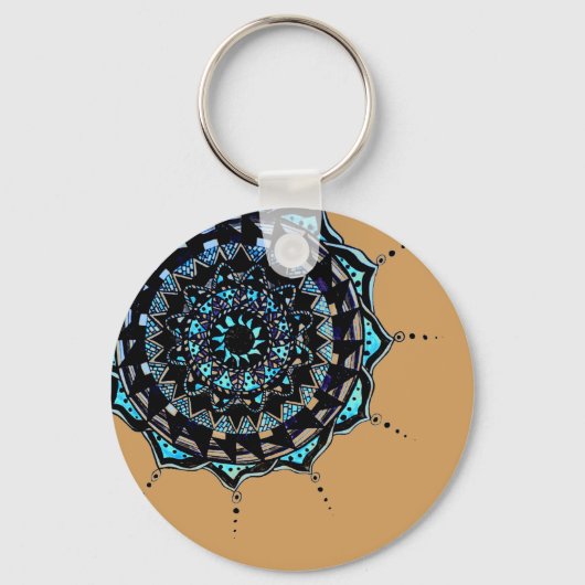 Mandala Design Sleutelhanger (Voorkant)