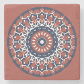 Mandala Design stenen onderzetter (Voorkant)