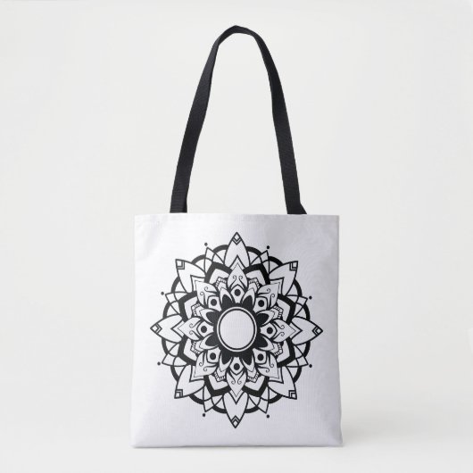 Mandala Design Tote Tas (Voorkant)