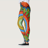 MANDALA DESIGNER COLLAGE (grootschalig) Leggings (Links)