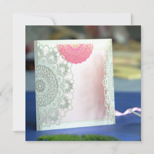 Mandala Designs Uitnodigt | IndianWeddingCards Kaart (Voorkant)