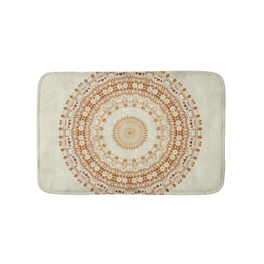 Mandala Desire in Golden Yellow Bath mat (Voorkant)
