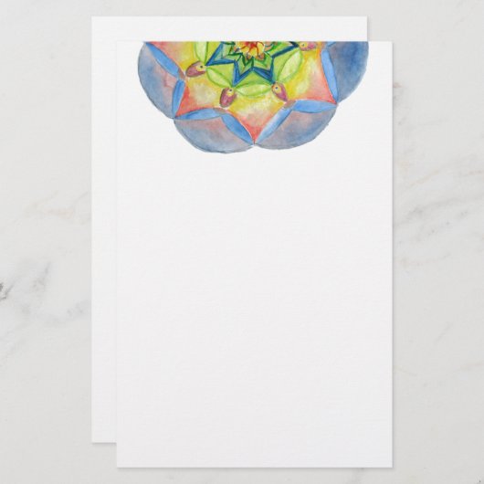 Mandala Detail Mooie Stationery Briefpapier (Voorkant / Achterkant)