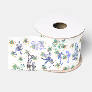 Mandala Dieren Grosgrain Lint