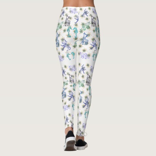 Mandala-dieren Leggings (Achterkant)
