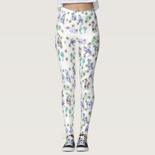 Mandala-dieren Leggings (Voorkant)