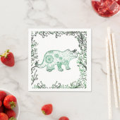 Mandala Dinosaur Papieren Servetten (Insitu)