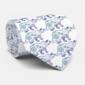 Mandala Dinosaurus Stropdas (Opgerold)