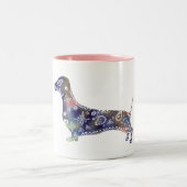 Mandala Dog Two-Tone Mok (Center)