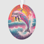 Mandala Dolphin Acrylic Ornament (voorkant)