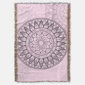 Mandala door Kimologie in het Roze Deken (Voorkant Verticaal)