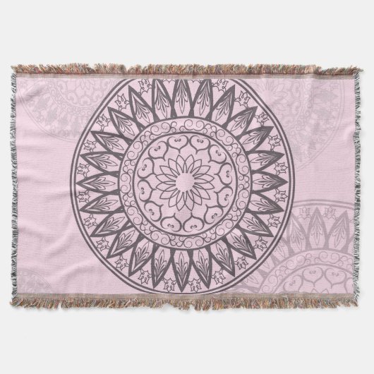 Mandala door Kimologie in het Roze Deken (Voorkant)