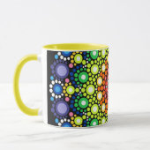 Mandala Dot Fractal Retro Hippie Trippy Stippen Mo Mok (Links)