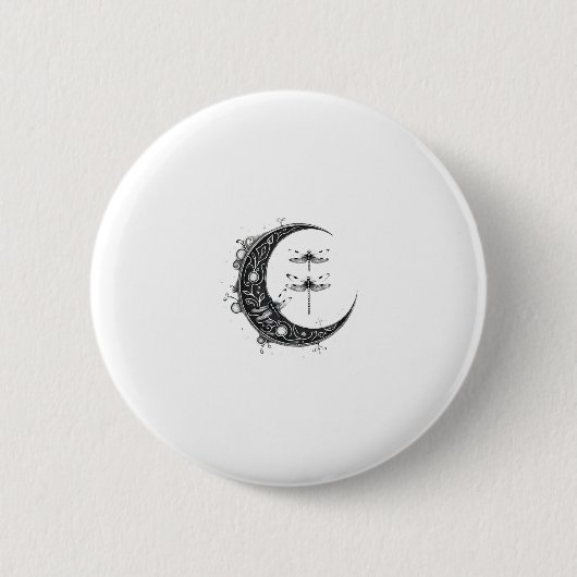 Mandala Dragonfly Gothic Dragonflies (1) Ronde Button 5,7 Cm (Voorkant)
