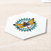 Mandala Dragonfly - Lotus Flower Insect Lover Ento Kartonnen Onderzetters (Schuin)