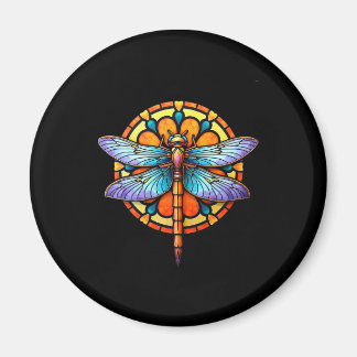 Mandala Dragonfly Luminous Sacred Geometry Spiritu Magneet