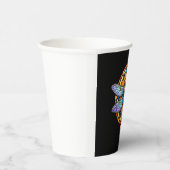 Mandala Dragonfly Luminous Sacred Geometry Spiritu Papieren Bekers (Rechts)