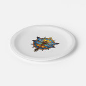 Mandala Dragonfly Luminous Sacred Geometry Spiritu Papieren Bordje (Gekanteld)