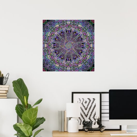 Mandala Dream Catcher Poster (Thuiskantoor)