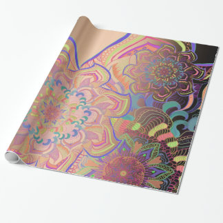 Mandala Drie Lagen in Gold Cadeaupapier