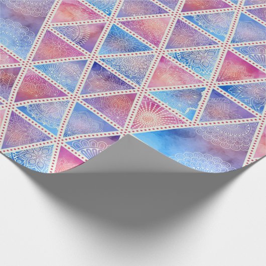 Mandala driehoekspatroon cadeaupapier (Hoek)