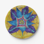 Mandala droom Hand geschilderd ontwerp Papieren Bordje (Voorkant)