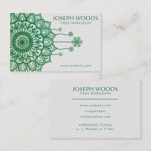 Mandala - dubbelzijdig Visitekaartje (Voorkant / Achterkant)