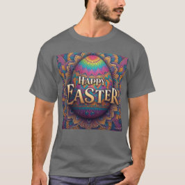 Mandala Easter Egg Happy Easter Mannen T-shirt