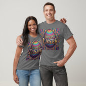 Mandala Easter Egg Happy Easter Mannen T-shirt (Unisex)