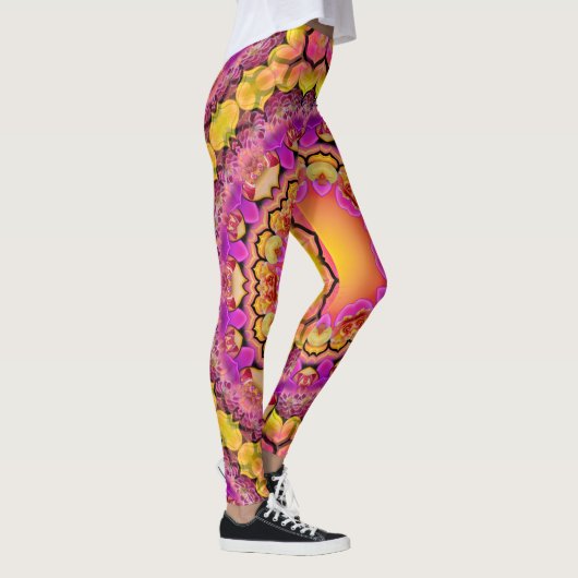 Mandala - Een blikje Rozen met een staart Leggings (Rechts)