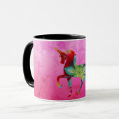 Mandala  Eenhoorn Roze Magie Combo Mok (Voorkant links)
