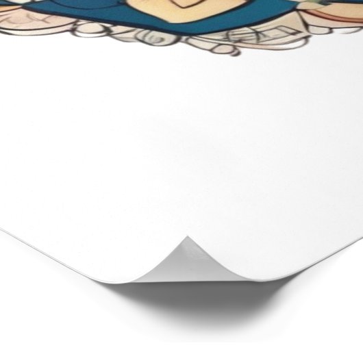 Mandala Egg – ingewikkeld Boho Floral ontwerp Poster (Hoek)