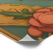 Mandala Egg – ingewikkeld Boho Floral ontwerp Poster (Hoek)